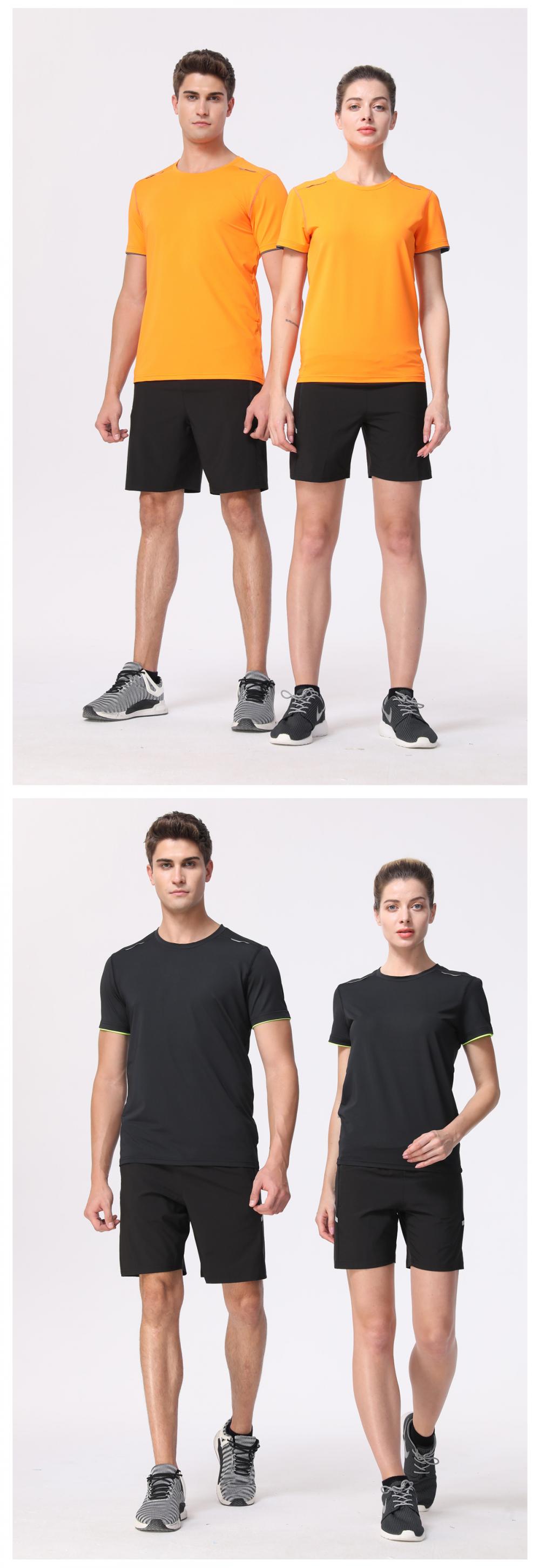 R249 # Running Suit T-shirt Short Sleeved Round Neck