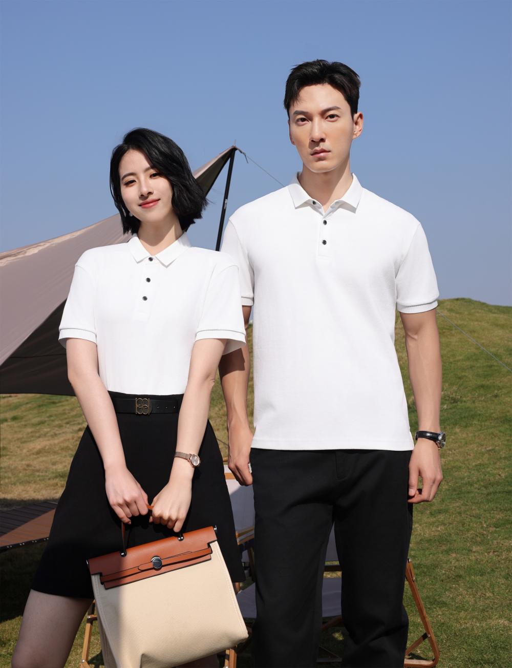 7319 (Camellia) Dynamic Beaded Shirt Collar, Polo Short Sleeve Collar