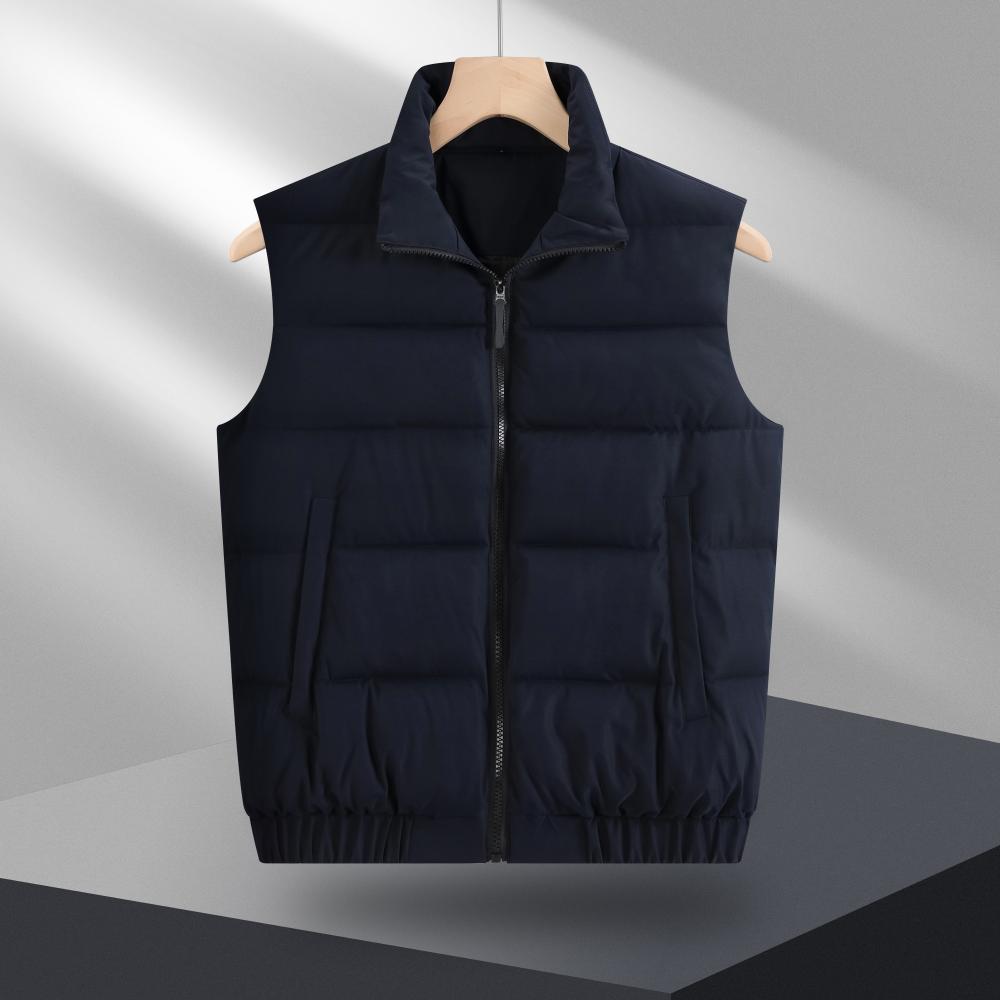 Beitan 5508 Casual Elastic Down Cotton Vest YKK Zipper Jacket With Velvet