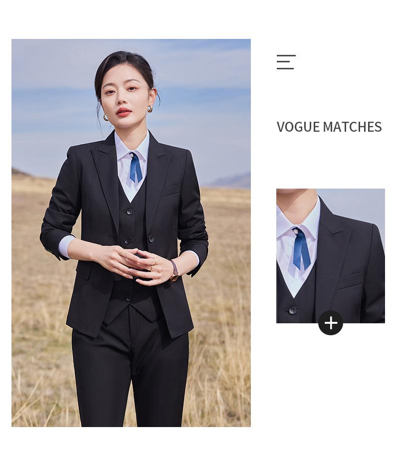 E888 Style/double Button Bead Edge Suit/imitation Wool Thickened TR-460g Suit Set