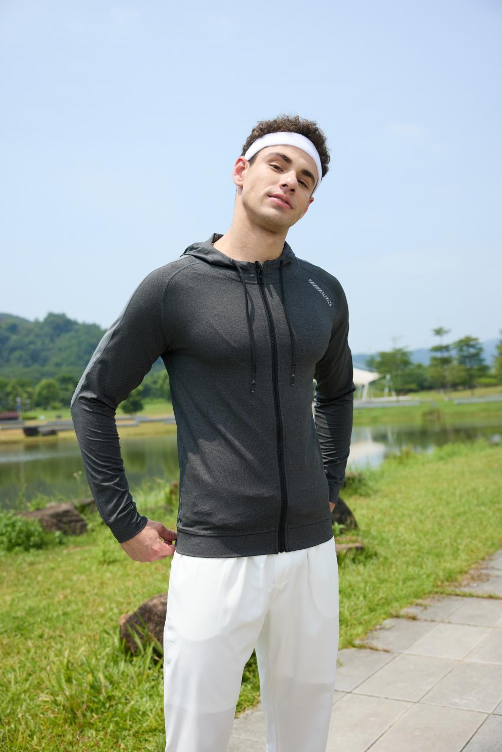 Mens S933 # Men's Running And Fitness Jacket Single Layer