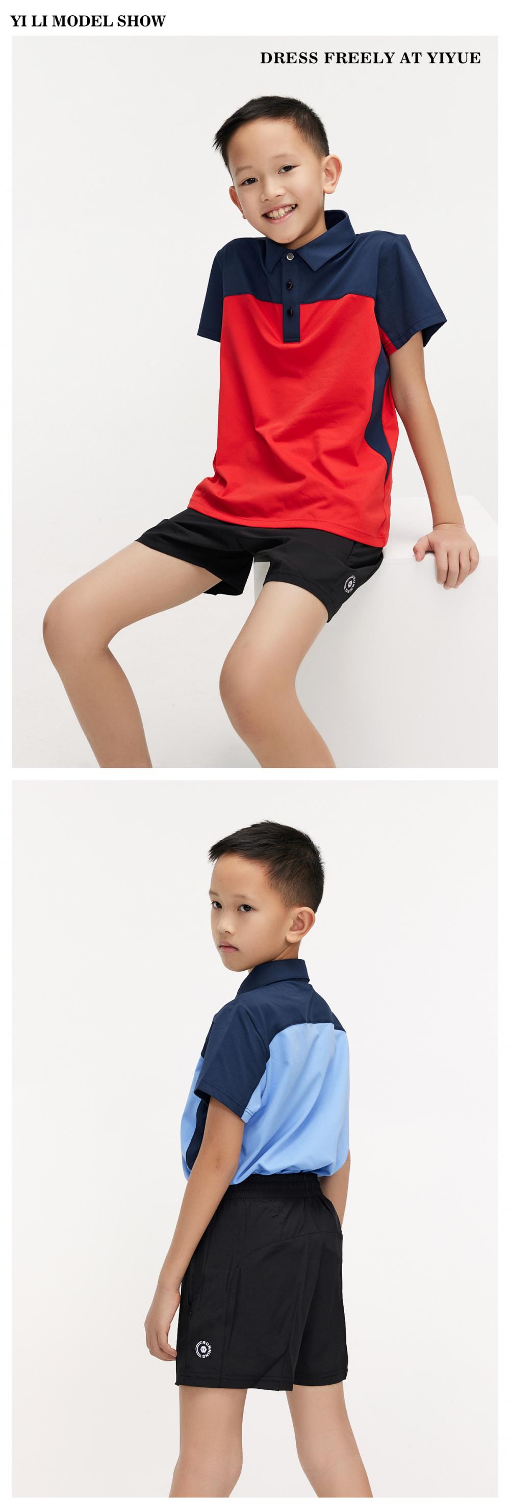 R321D # Sports And Leisure Children's Polo Short Sleeve T-shirt Polo Short Sleeve Collar