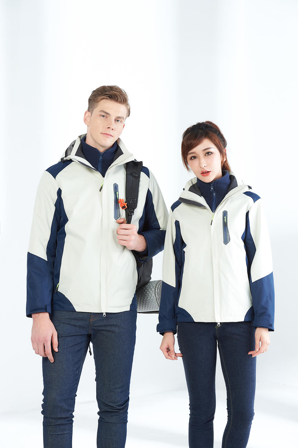 F1919 Fashion Color Blocked 3-in-1 Stormtrooper Jacket