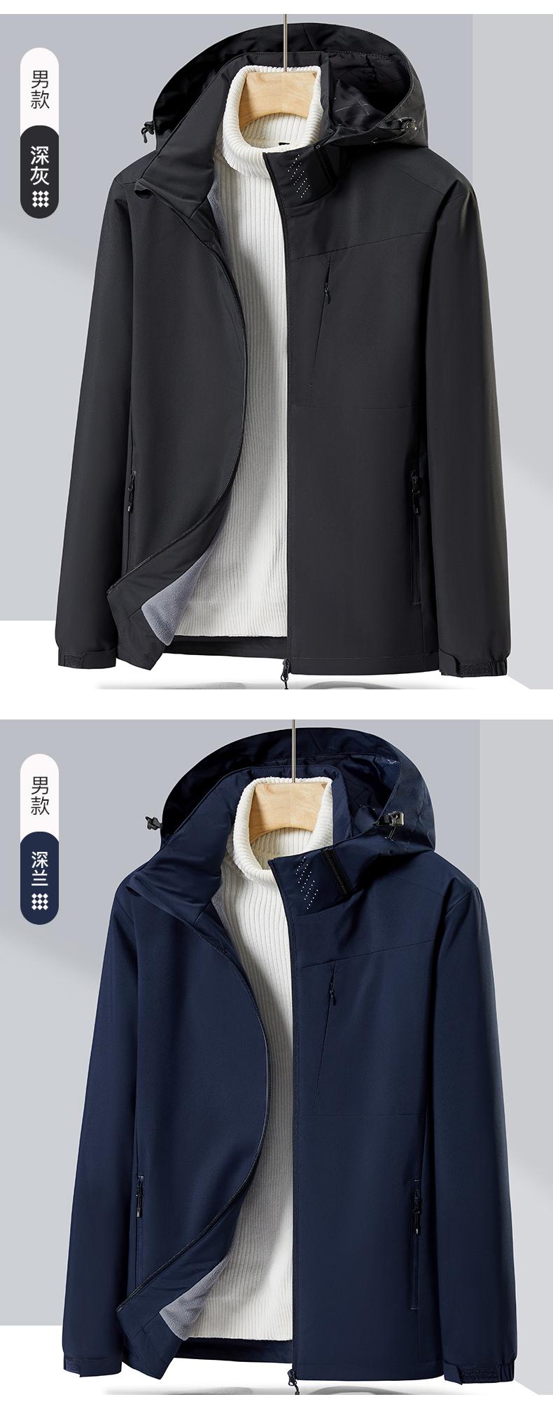 F3930 Couple Autumn/Winter Thick Temperature Gauge Single Layer Stormtrooper Coat Thick Edition