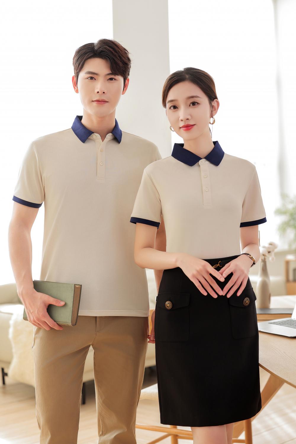 KF8806 # Fashion Polo Shirt Polo Short Sleeve Collar