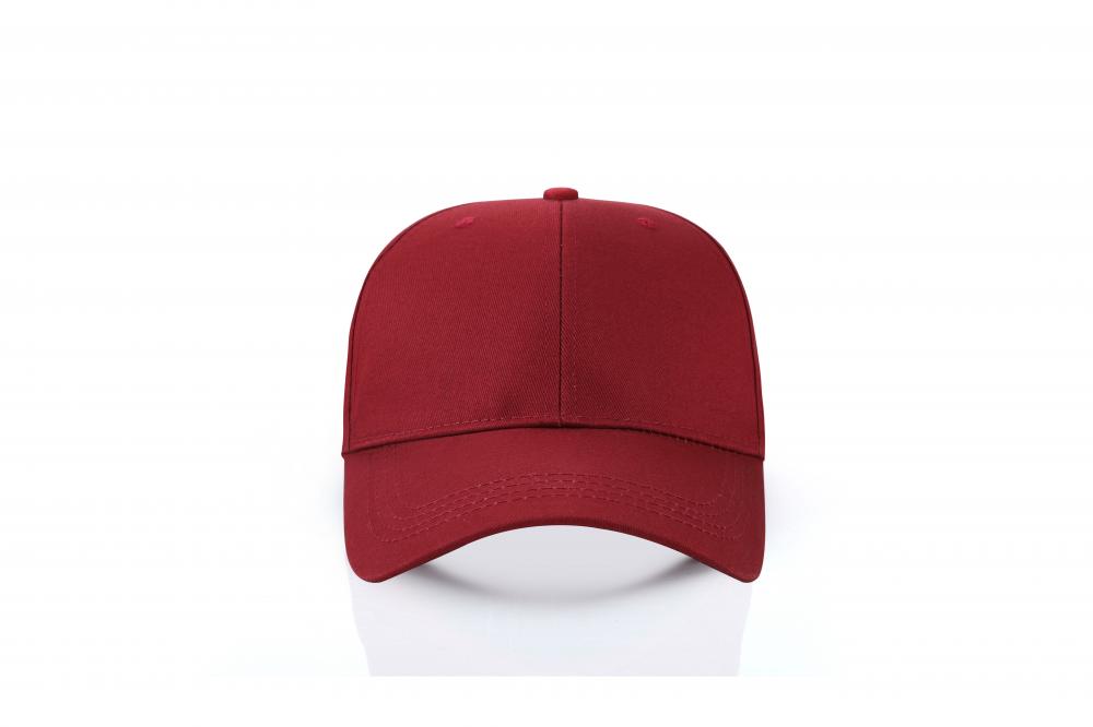 HB121 # Solid Color Baseball Cap, Metal Adjustable Buckle Six Piece Cap