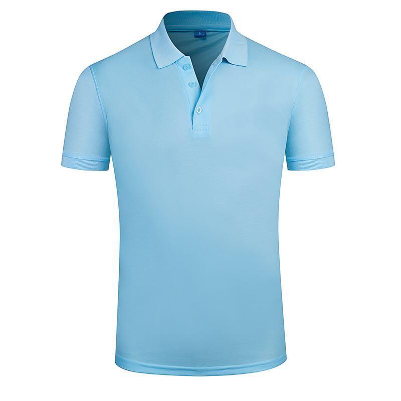 179TBL Solid Color Bead Polo Short Sleeved Lapel