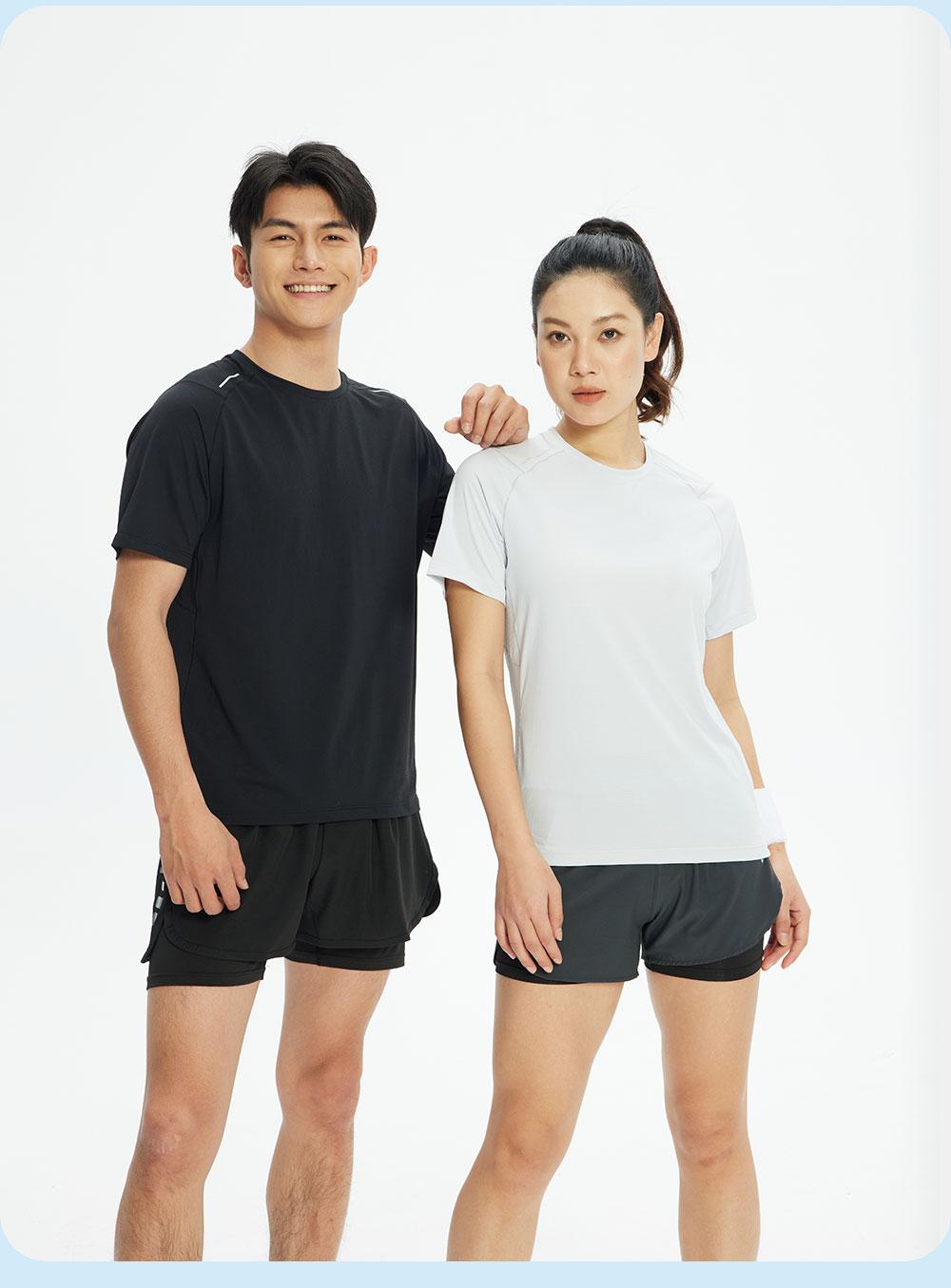 R361 # Sports Running Round Neck T-shirt Short Sleeve Round Neck