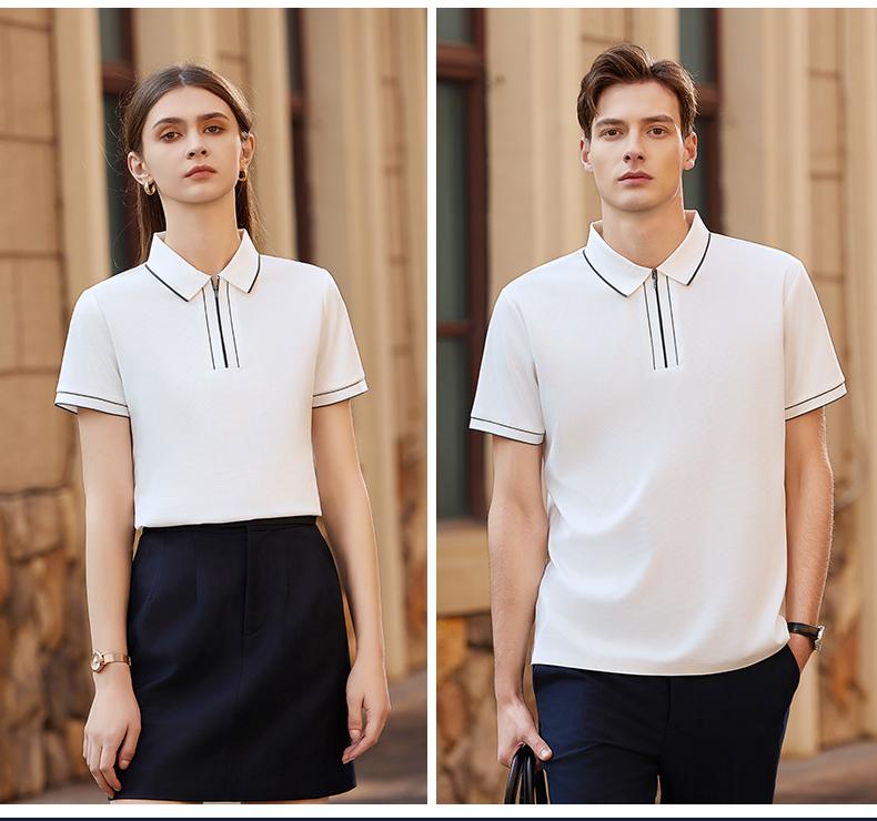 50379 # Casual Business Polo Shirt Polo Short Sleeve Collar