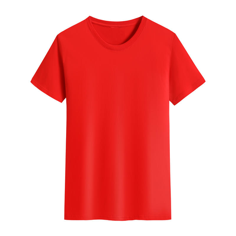 A190CBF Pure Cotton Round Neck T-shirt Short Sleeved Round Neck