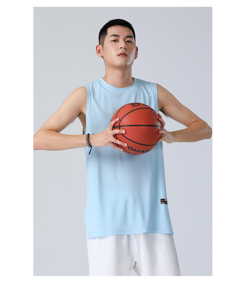 Mens S203- Light Version Sports Casual Hem Slit Camisole Sports Vest