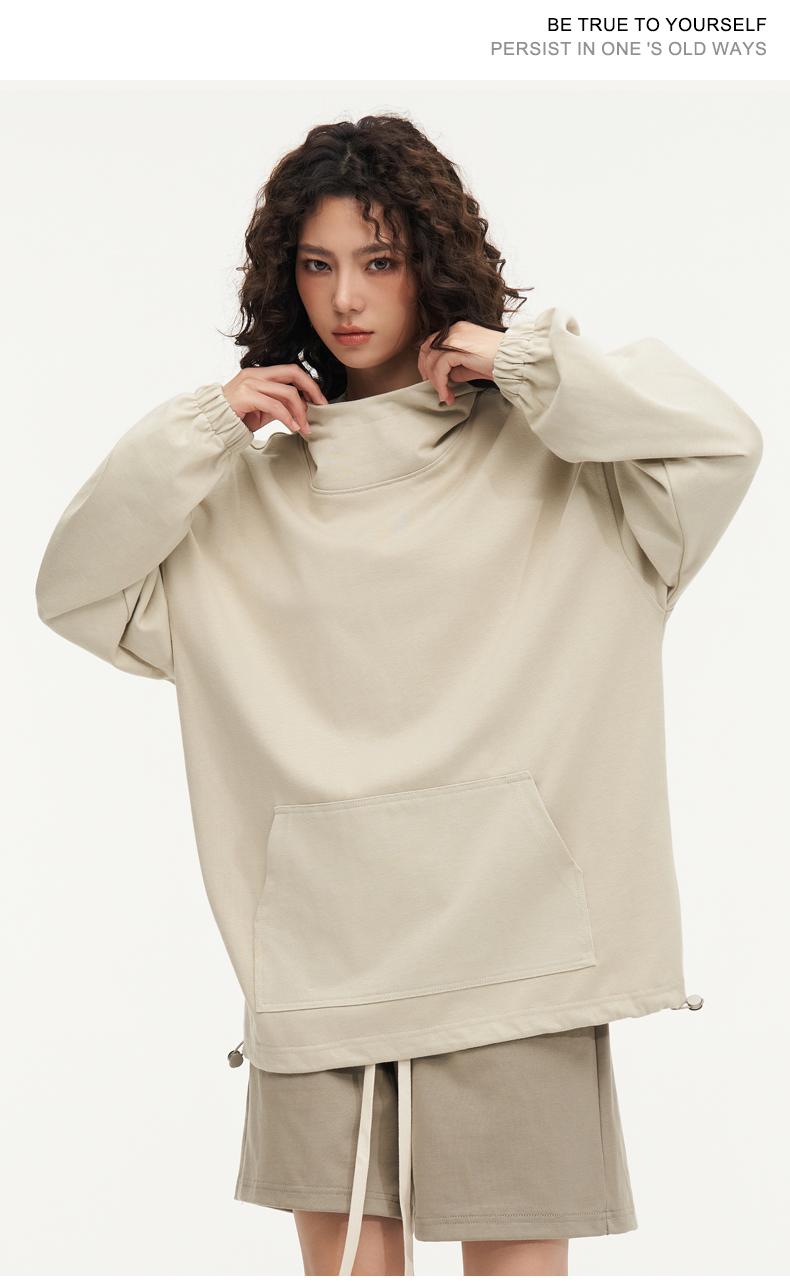 F8227-425 Grams Pile Collar Hoodie Hooded Cover