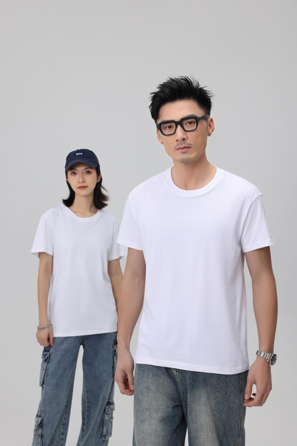 BT2555 (50 Count 220g Pure Cotton Three Proof T) T-shirt Short Sleeved Round Neck