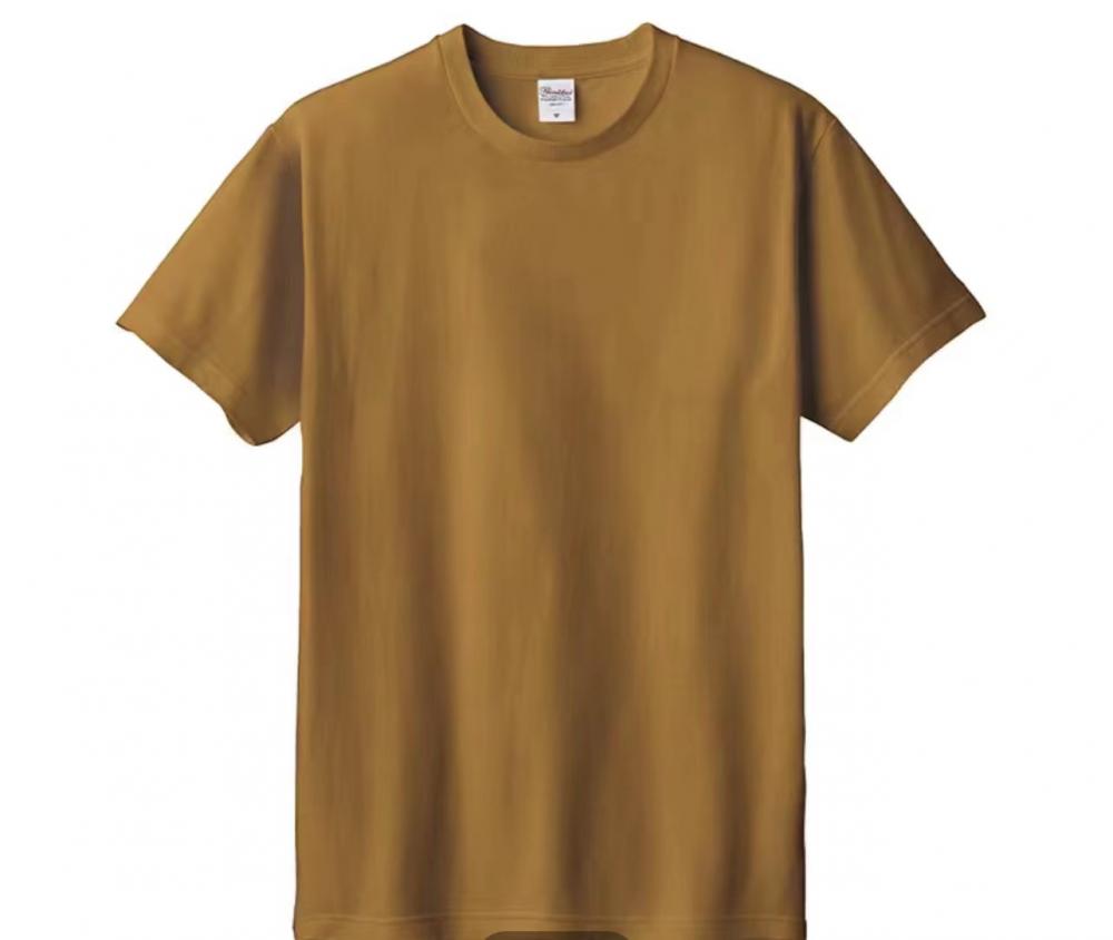 A5030-200g Micro Shoulder Cotton Half Sleeve T-shirt Short Sleeve Round Neck