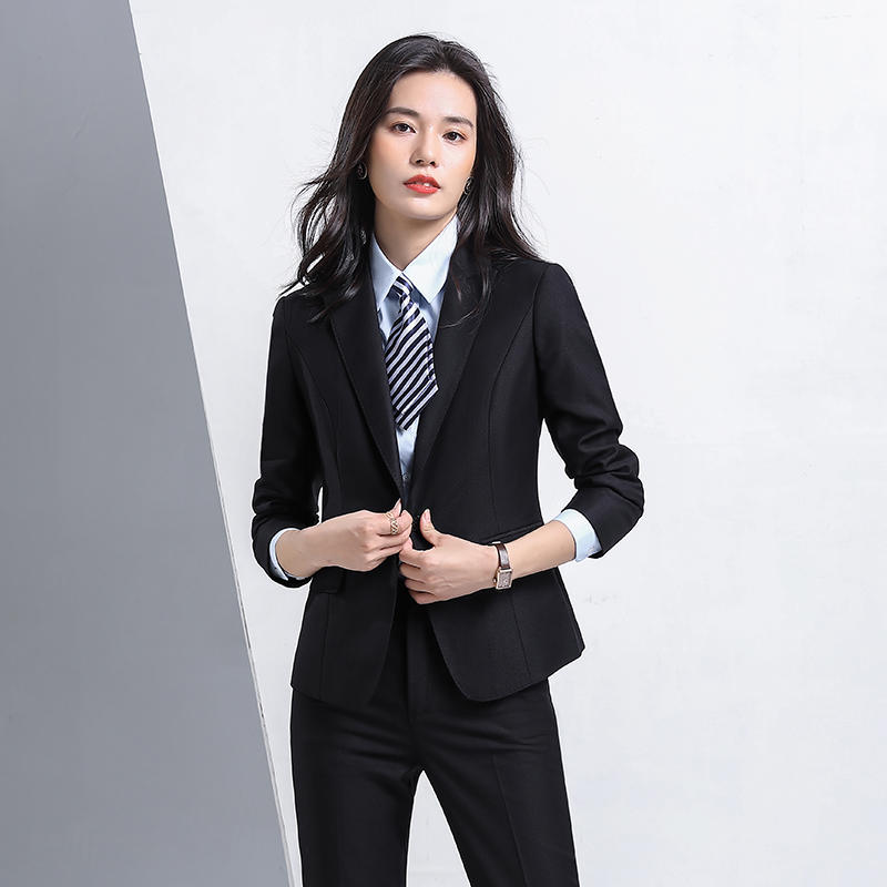 J692/Single Button Suit/High End Bead Edge Dark Grain Thin Material/Men's And Women's Suit Slim Fit Version