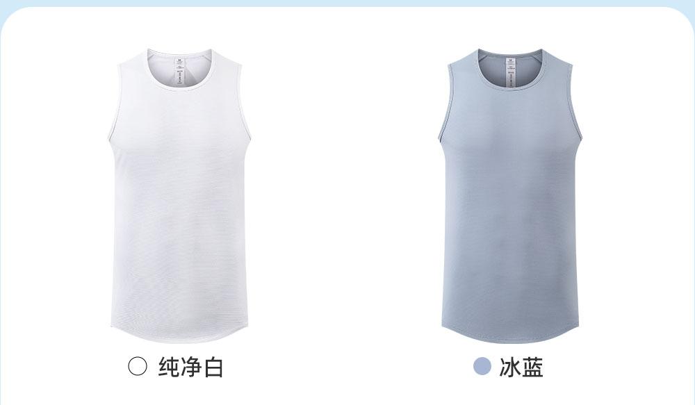 R351 # Sports Running Casual Vest T-shirt Sleeveless Round Neck