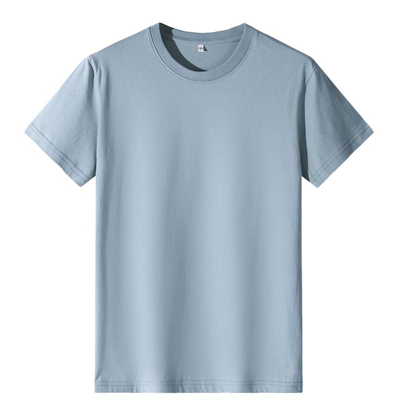 A5011-190g Regular Short Sleeved Round Neck Pure Cotton T-shirt