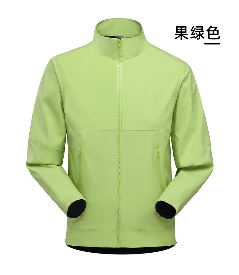 FJ23886 [2023 New Product] Stand Up Collar Pressure Glued Single Layer Jacket Thin Edition