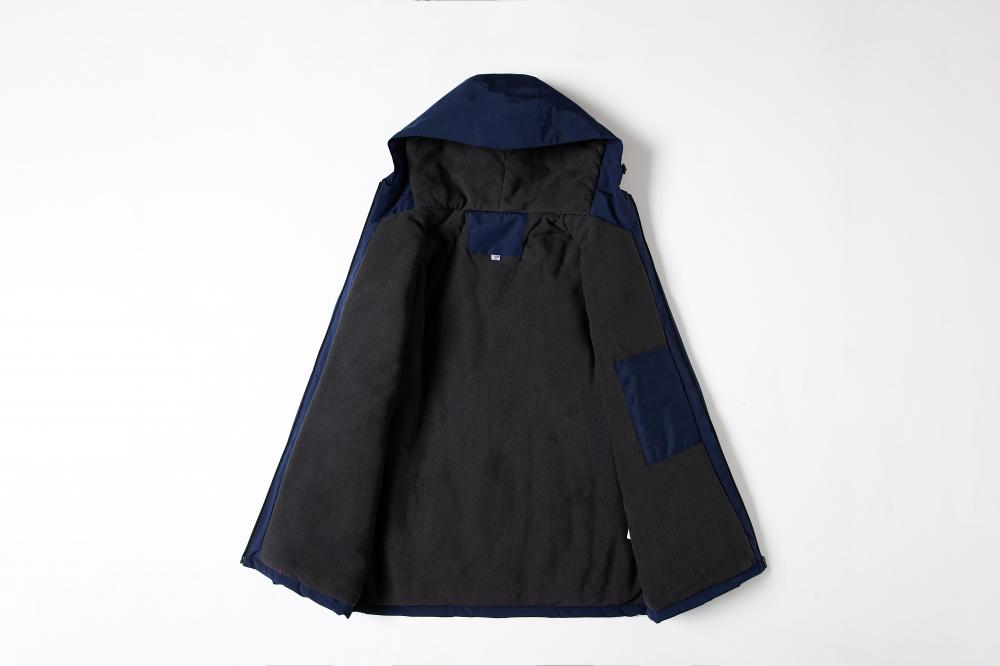 F8808 Single-layer Velvet Thickened Windproof And Waterproof Submachine Jacket With Integrated Thickening