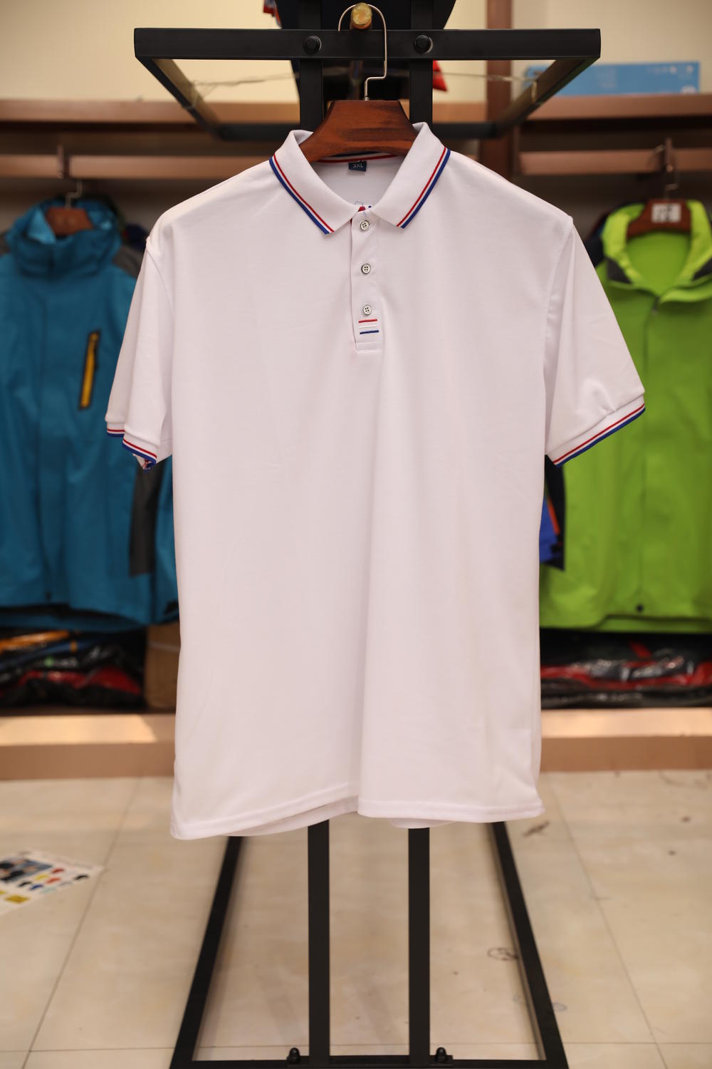 9908A Three Bar (Black Label) Polo Short Sleeve Collar