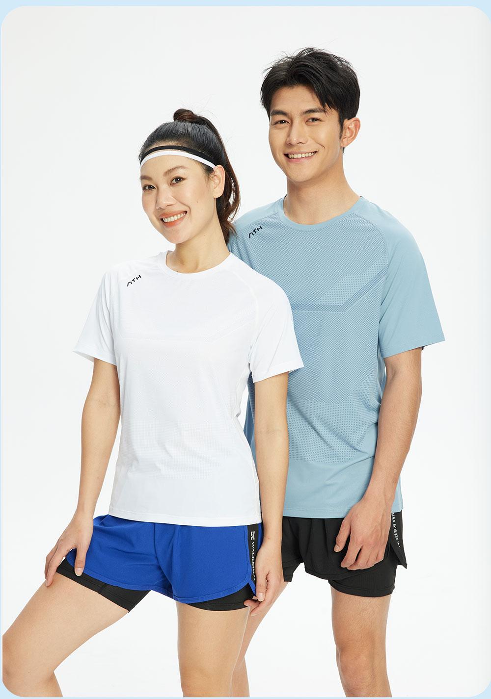 R363 # Sports Running Round Neck T-shirt Short Sleeve Round Neck