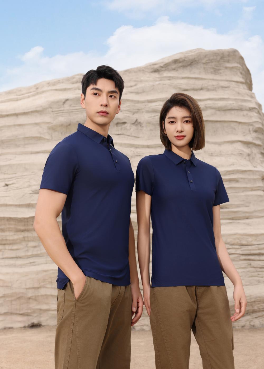 BT6679 High-end Seamless Lapel Polo Short Sleeved Lapel