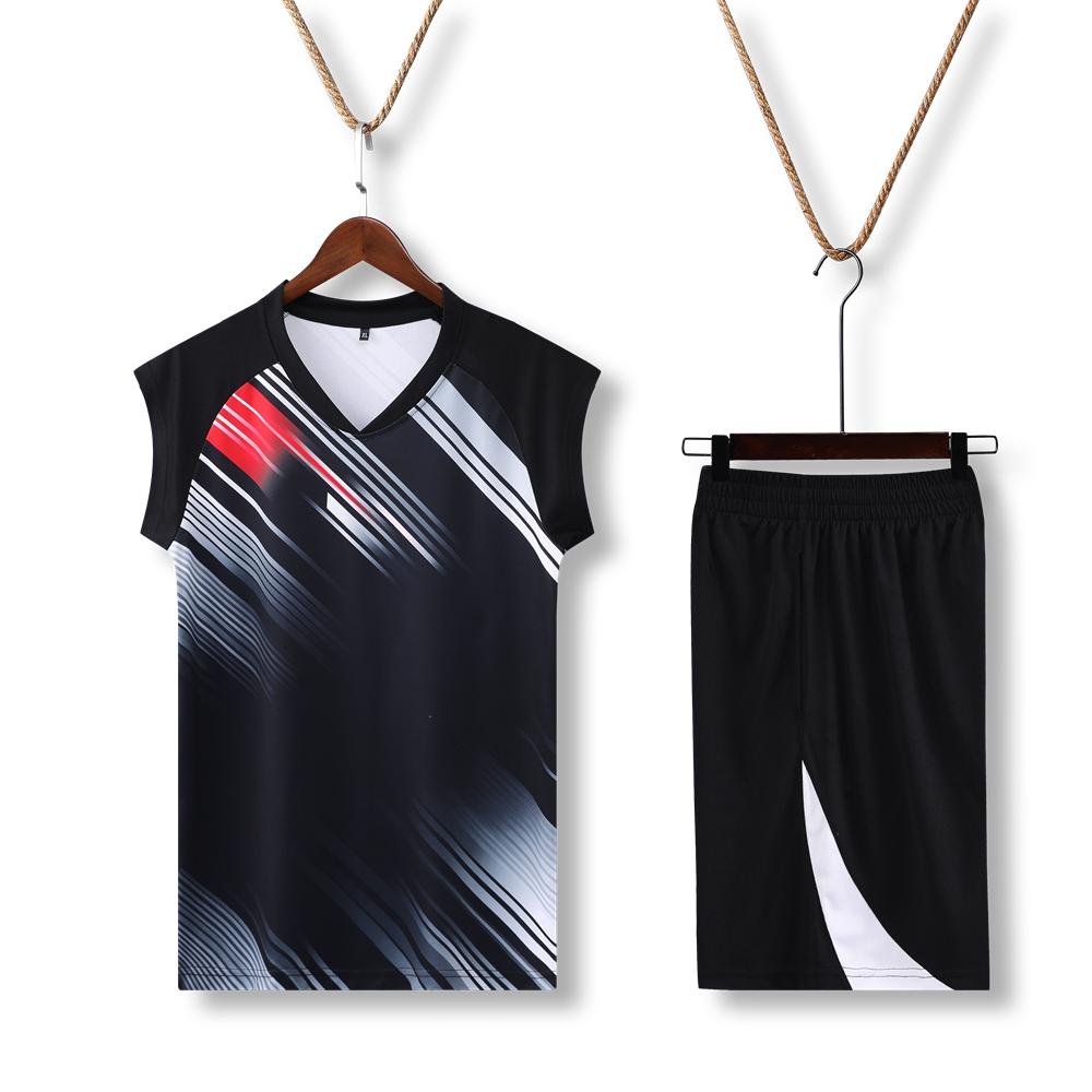 Men 844 # Men's Volleyball Shirt Short Sleeve V-neck