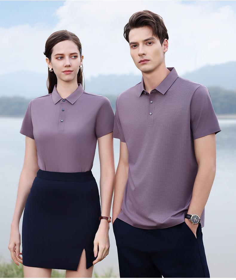 57713 # Casual Business Polo Shirt Polo Short Sleeve Collar