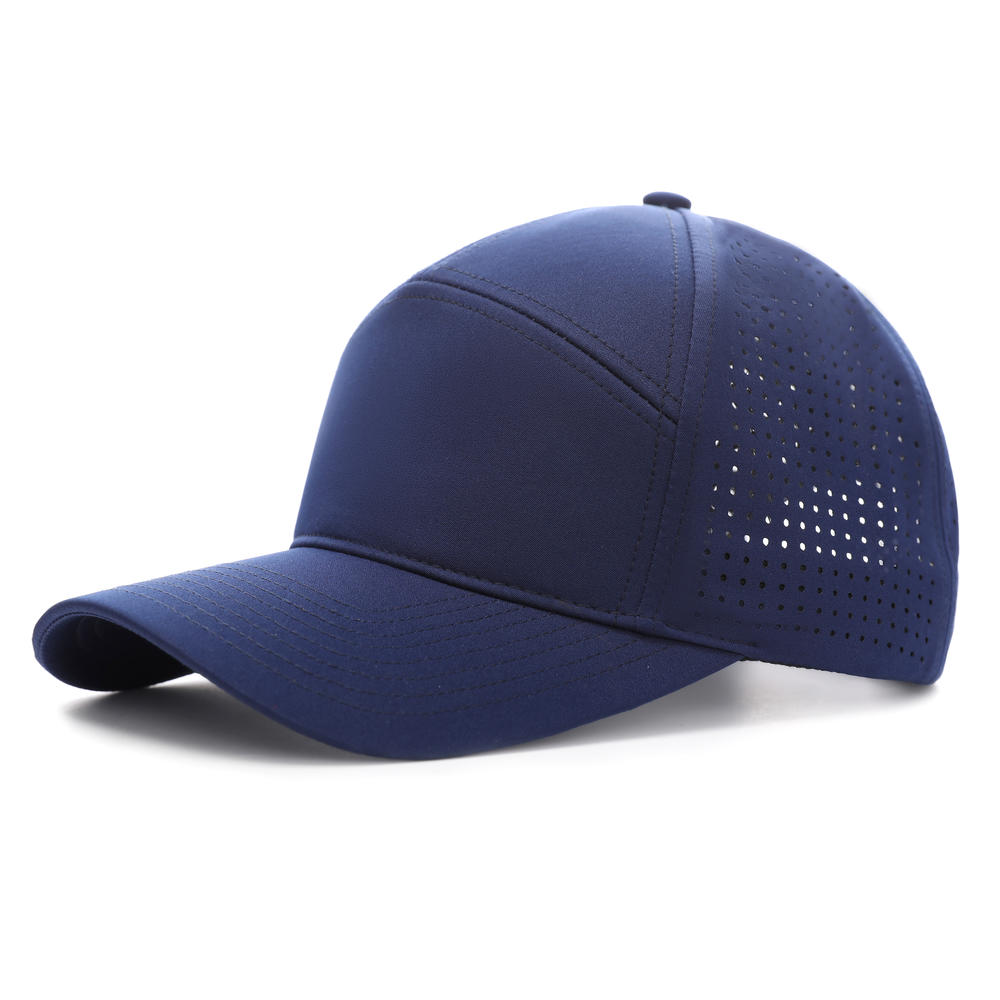 HB158 # High End Laser Mesh Quick Drying Seven Piece Hat, Baseball Cap