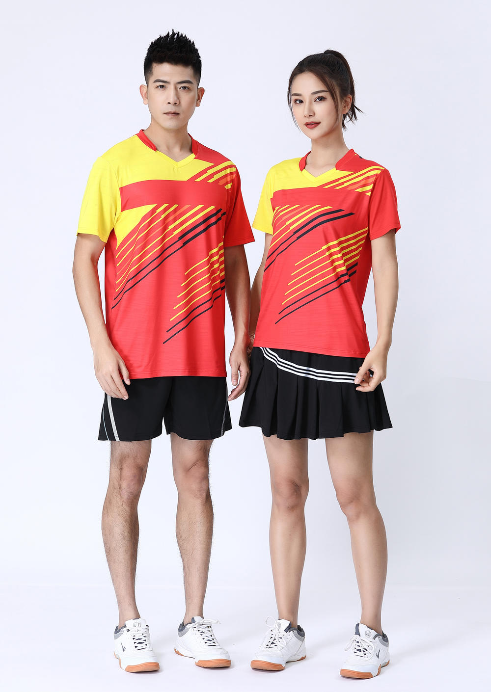 1848 # Net Feather Series - Top T-shirt Short Sleeve V-neck