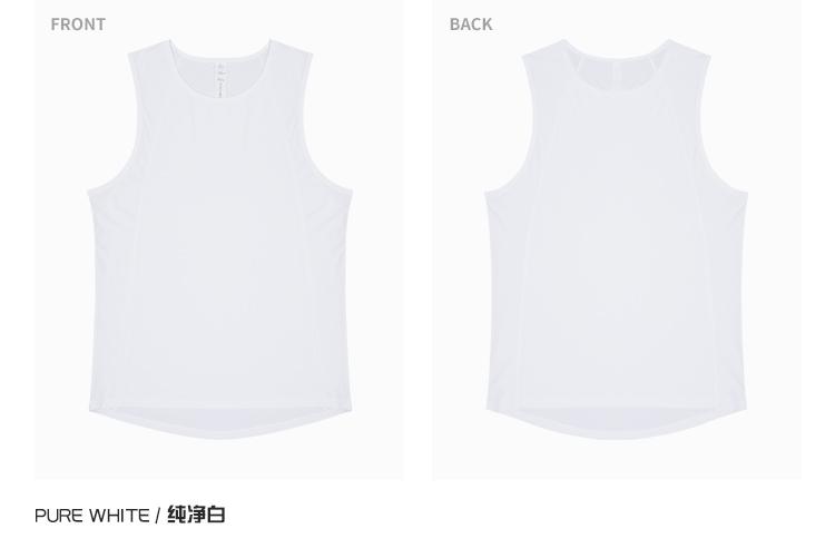 R353-B # [Pure Light Plate] Sports Running Casual Tank Top T-shirt Sleeveless Round Neck