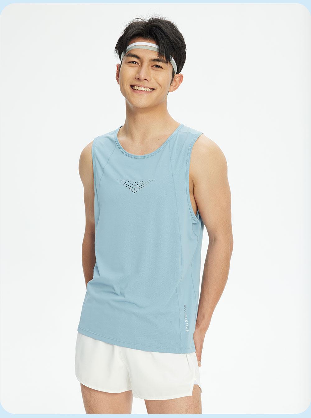 R353 # Sports Running Casual Vest T-shirt Sleeveless Round Neck