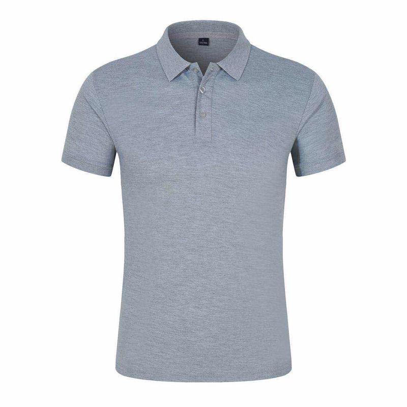 181TBB Solid Color Bead Polo Short Sleeved Lapel