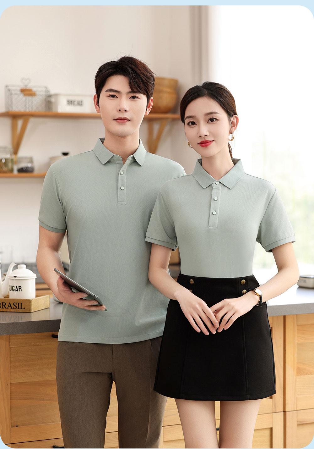 KF8808 # Fashion Polo Shirt Polo Short Sleeve Collar