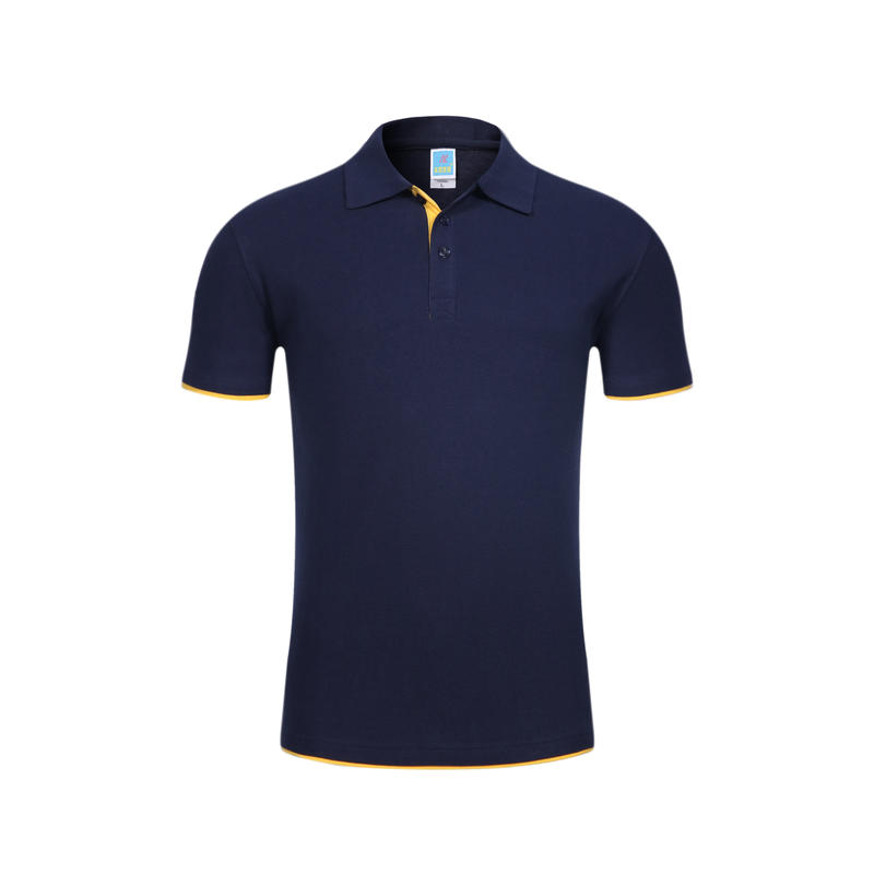 102TBG-A Thick Double Hem Polo Short Sleeve Collar