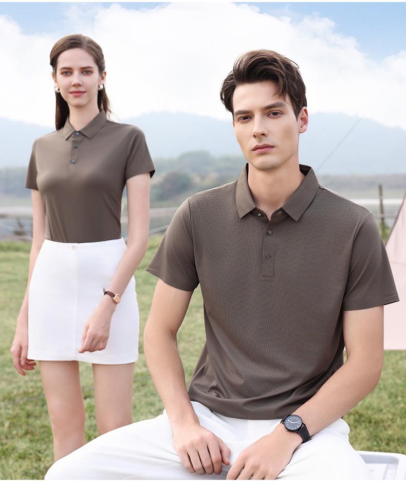 57713 # Casual Business Polo Shirt Polo Short Sleeve Collar