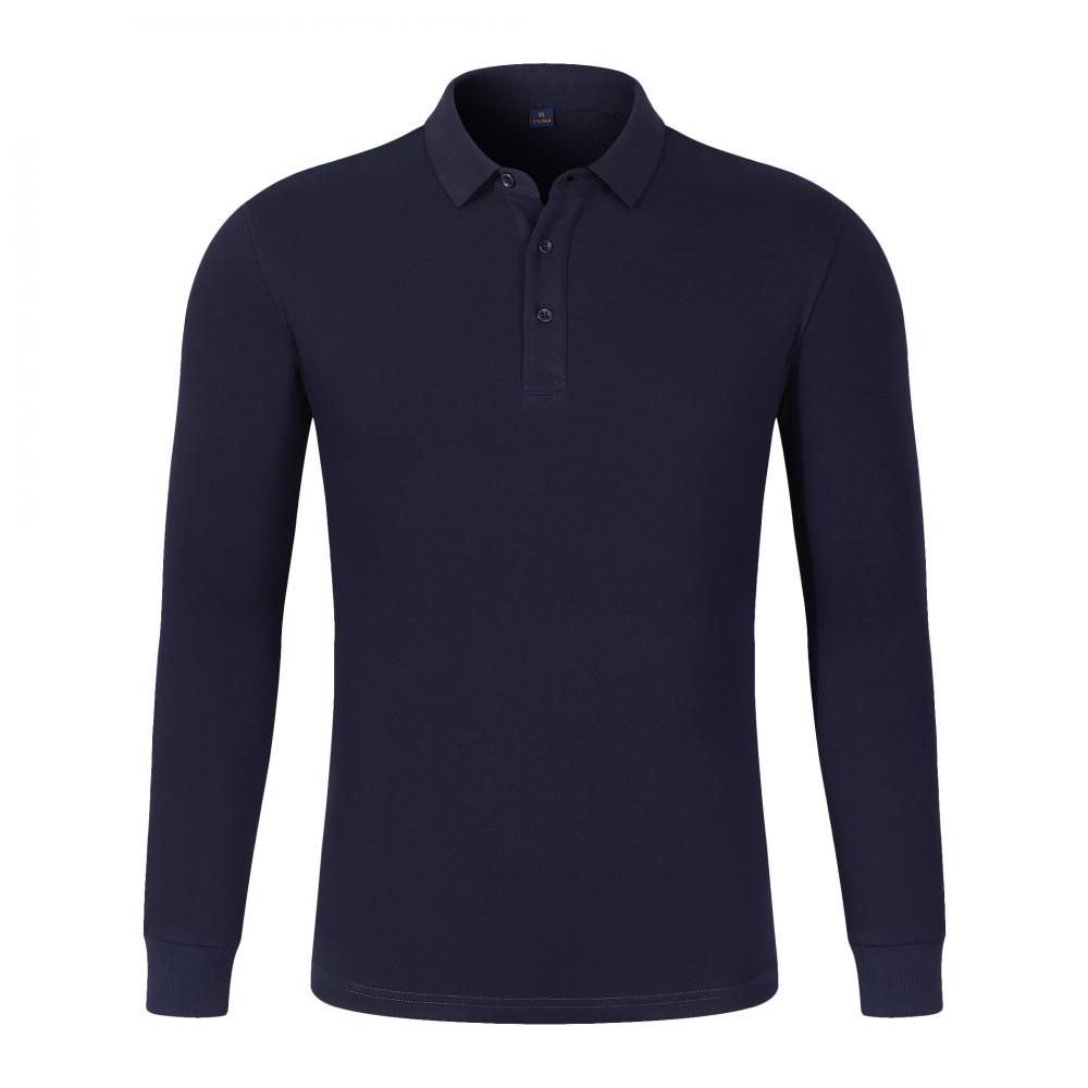 CX652 Premium Beaded Long Sleeve Polo With Collar