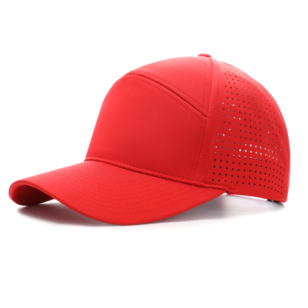 HB158 # High End Laser Mesh Quick Drying Seven Piece Hat, Baseball Cap