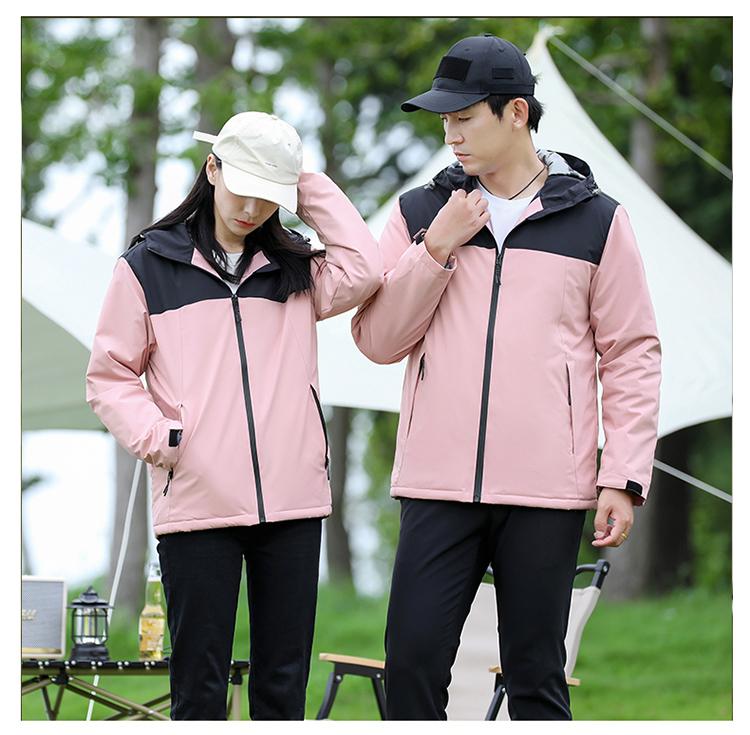 F8098 Mountain Couple's Thick Outdoor Autumn/Winter Jacket With Velvet