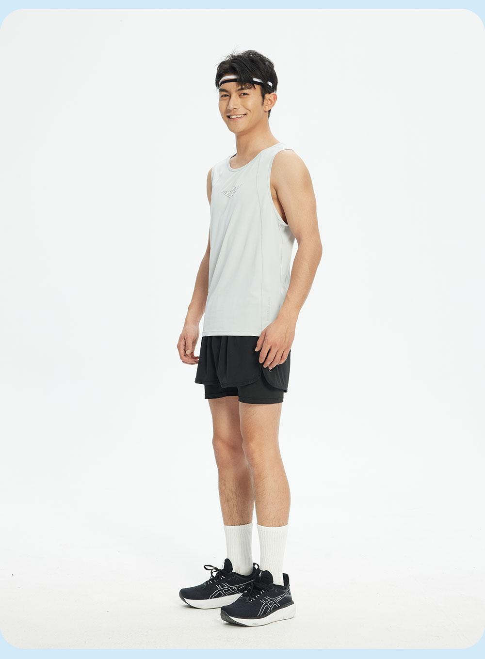 R353 # Sports Running Casual Vest T-shirt Sleeveless Round Neck