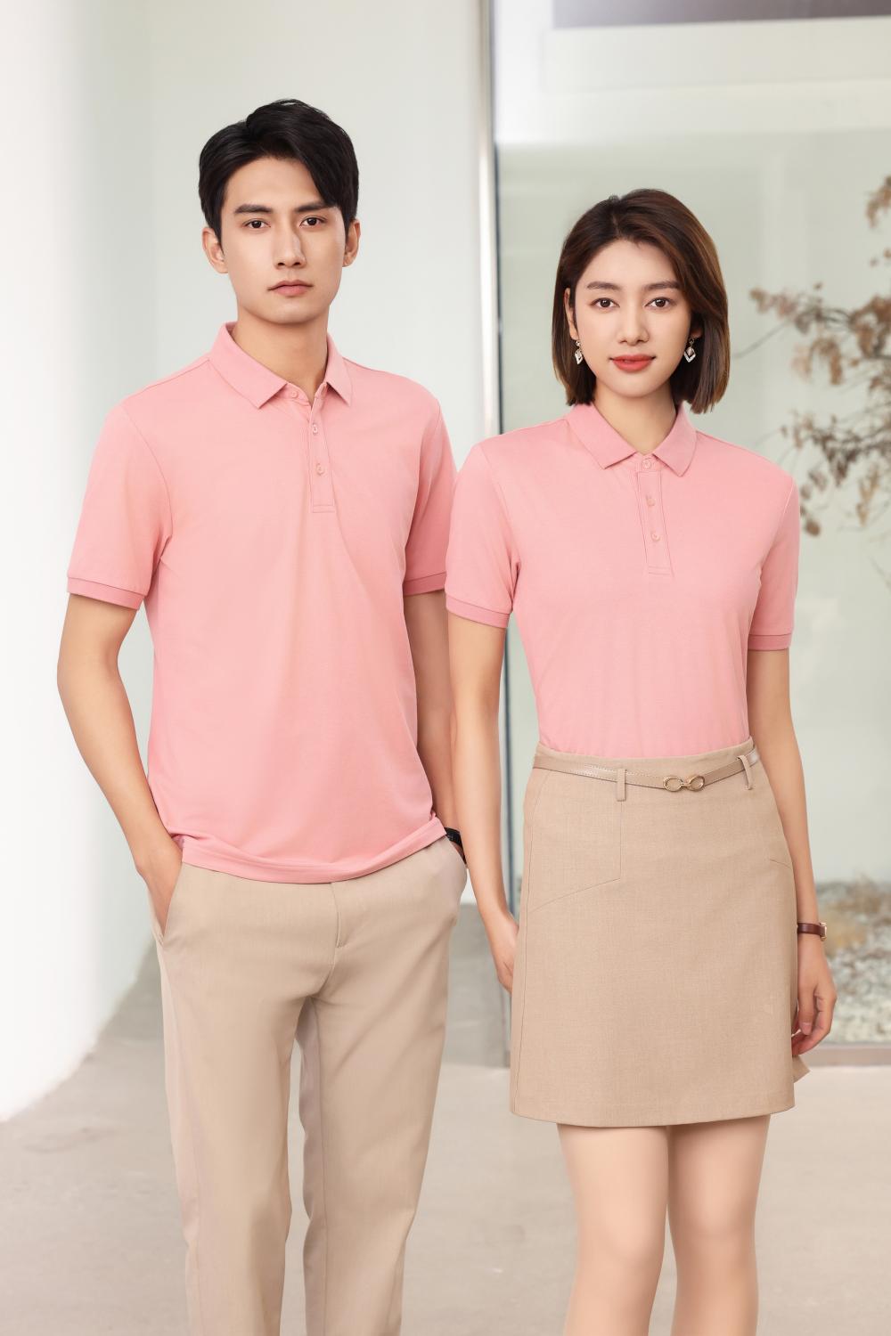 BT6699 Sorona Solid Color Lapel Polo Short Sleeved Lapel