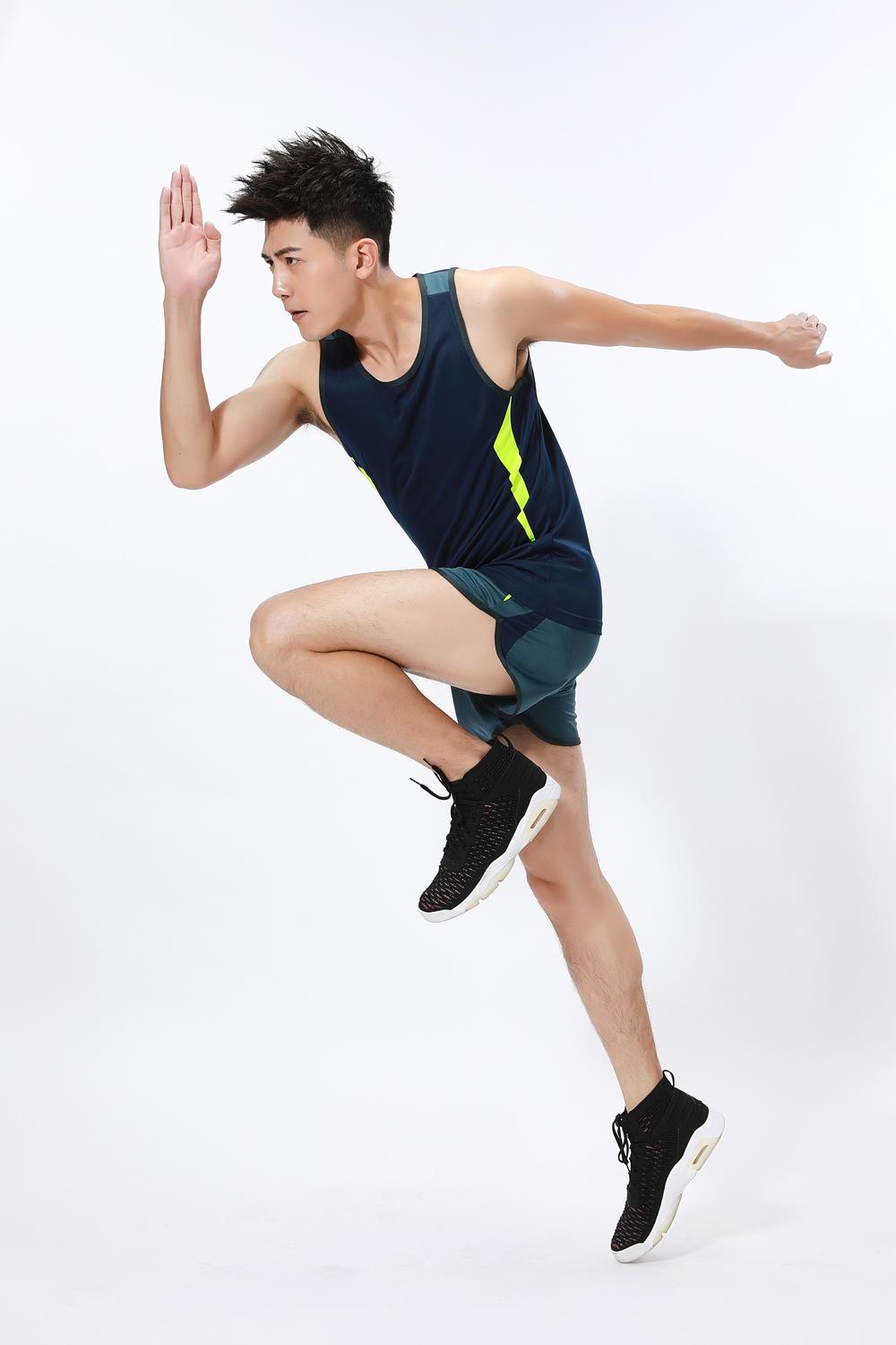 Men A3058 # Track And Field Uniform Men's Slimming