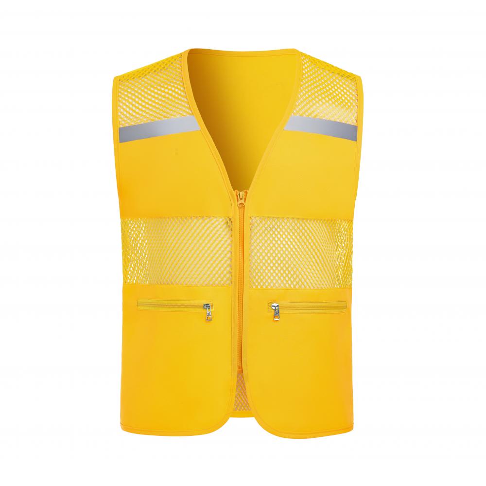 M4002- Fishing Net Pocket Zipper Vest Single-layer