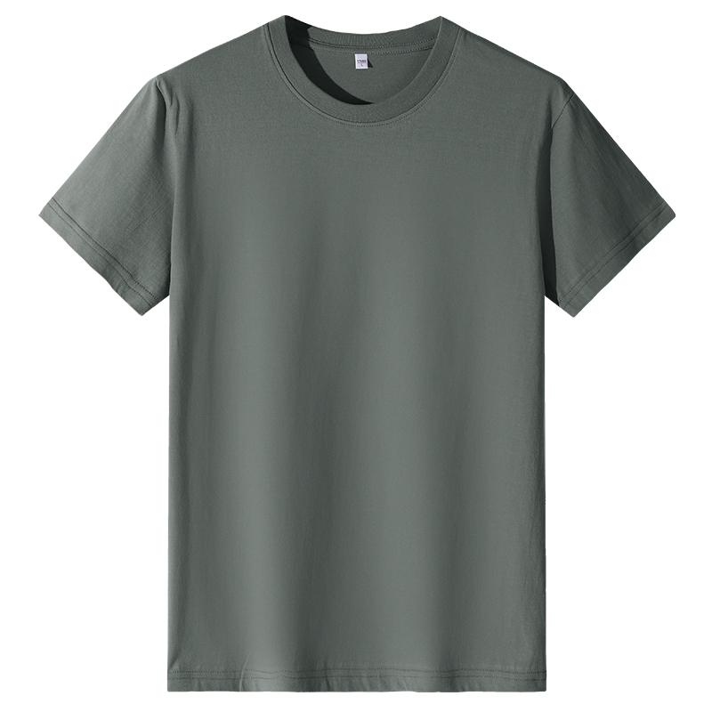 A5011-190g Regular Short Sleeved Round Neck Pure Cotton T-shirt