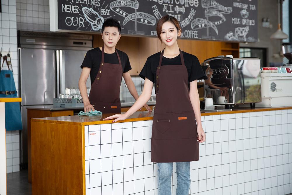 CX A08 # Adjustable Neck Hanging Canvas Waterproof Apron