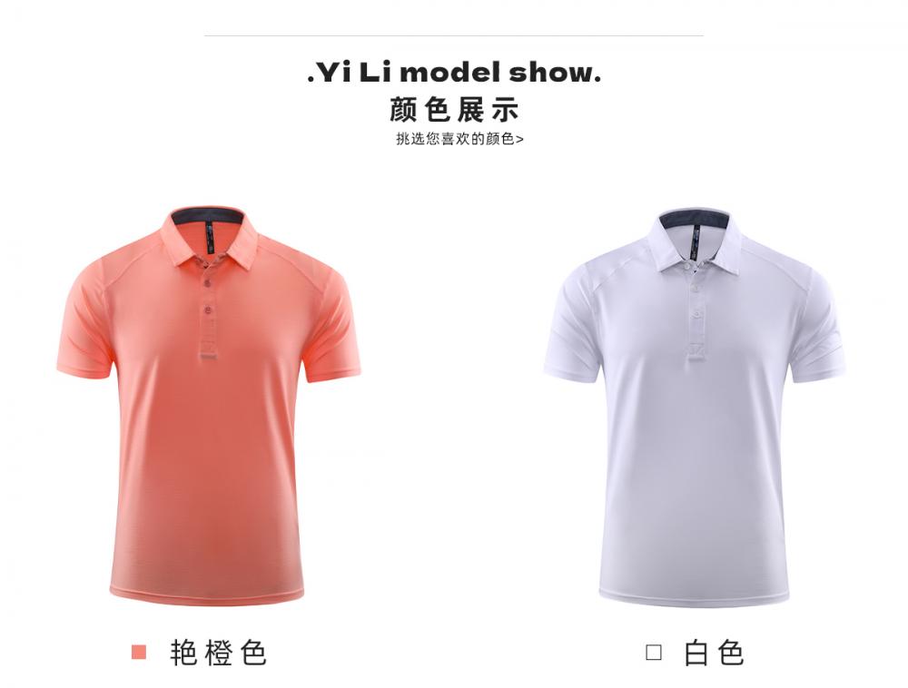 S9309 # Short Sleeved Polo Shirt Polo Short Sleeved Lapel