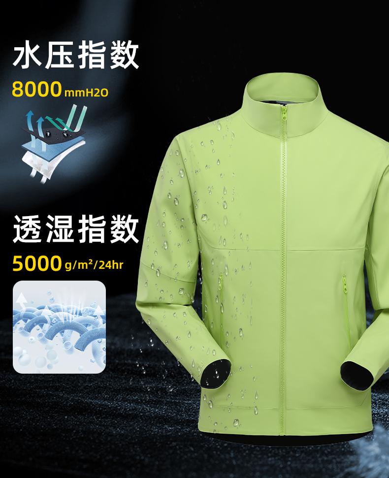 FJ23886 [2023 New Product] Stand Up Collar Pressure Glued Single Layer Jacket Thin Edition