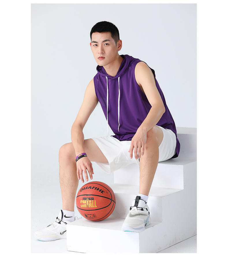 S205 Shoulder Hooded Sports Quick Drying Vest Light Version Sports Vest For Men