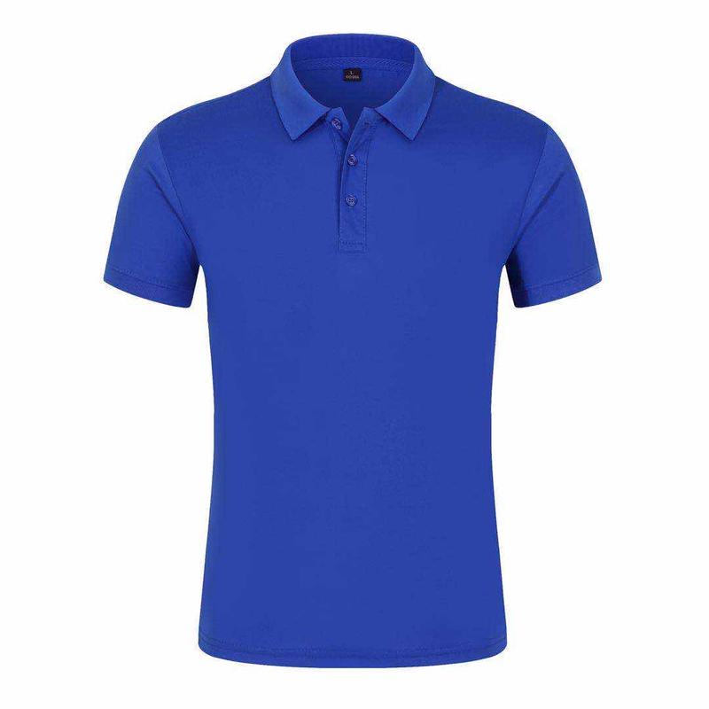 181TBB Solid Color Bead Polo Short Sleeved Lapel