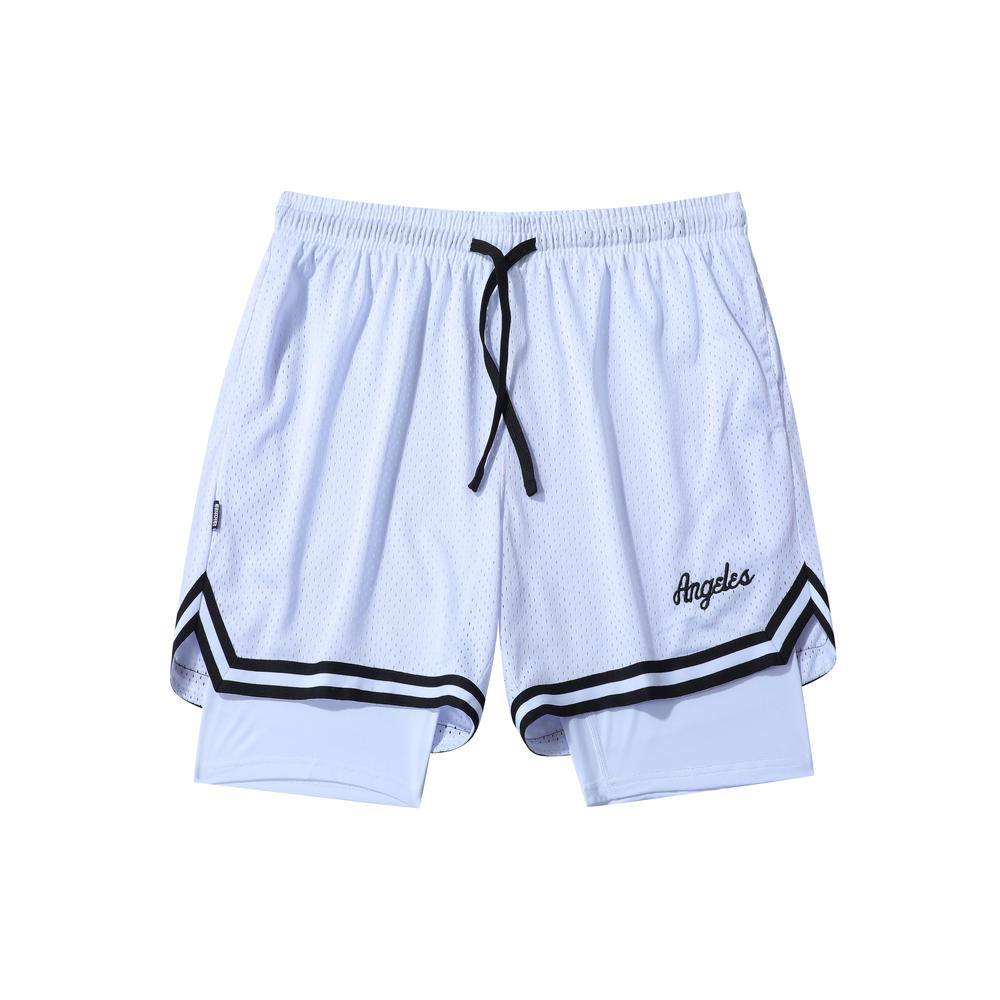 A6012 Double Layer Quick Drying Basketball Shorts Pants